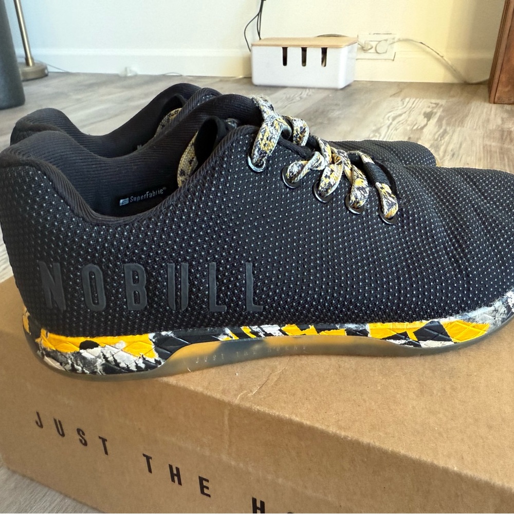 NOBULL Ripstop Black and Yellow Sneakers - Picture 2 of 7